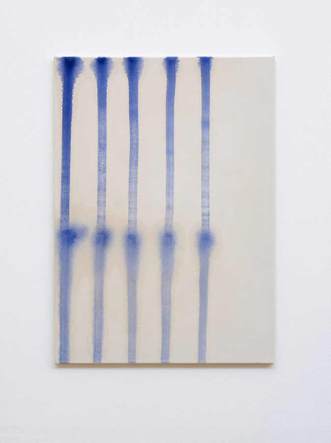 o.T., 80 x 57 cm, Öl , Pigment auf Leinwand, 2020 / o.T., 80 x 57 cm, oil, pigment on canvas, 2020