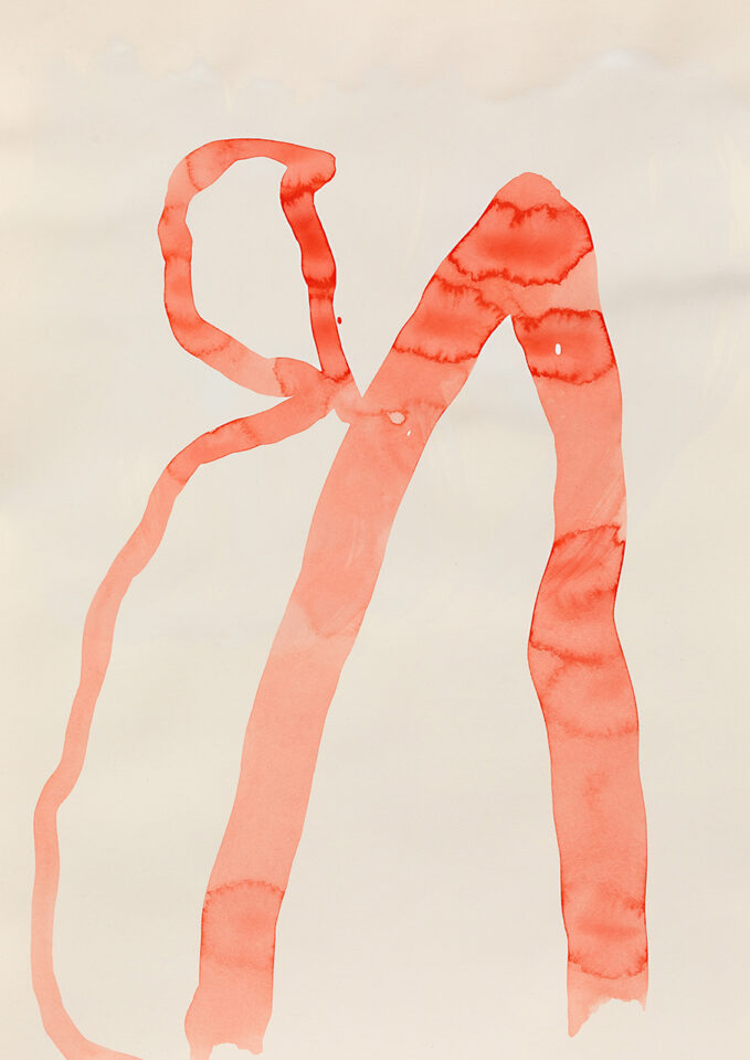 Kerstin Moersch, Zeichnung, o.T., 42 x 29 cm, Gouache auf Papier, 2022